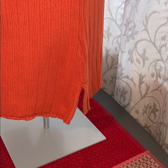 Pumpkin colour sweater mock neck - Picture 5 of 7